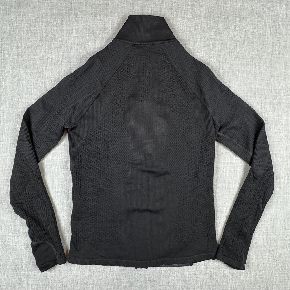 Athleta Flurry Force 2.0 Jacket Womens Small Black Insulated Full Zip Thumbholes - Picture 3 of 8